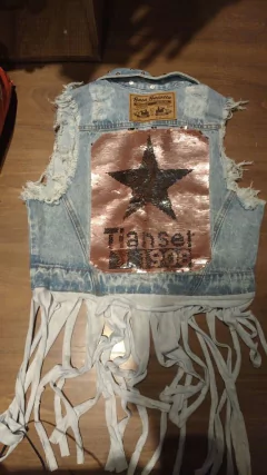 Colete franja: ref: 2010 - gatagaiattajeans