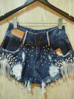 Short Franja Prata Ref;22331