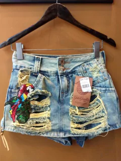 Short saia customizado gatagaiattajeans