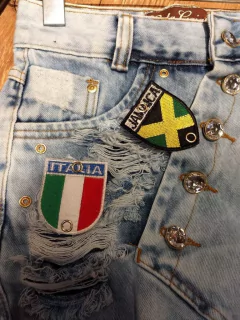 Short saia customizado gatagaiattajeans - gatagaiattajeans