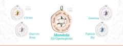 Banner da categoria Mandala Ho'Oponopono BeDoBeDo em Ouro Branco 18K