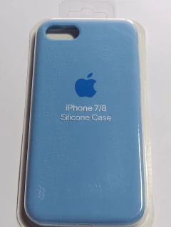 iPhone 7 - 8 Funda silicone case celeste - comprar online