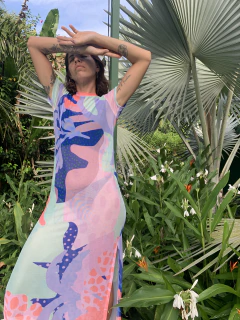 VESTIDO LARGO MAREA MICROTUL - comprar online