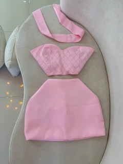 Conjunto brilho - rosa na internet