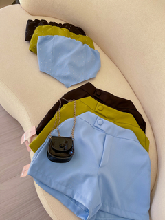 Conjunto top brilho na internet