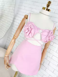 Conjunto flor na internet