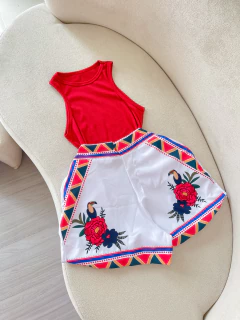 Short estampado na internet