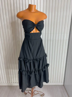Vestido mídi - preto