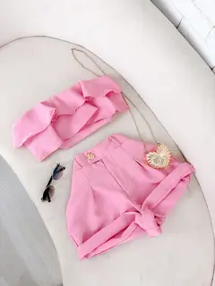 Conjunto Croped babadinho