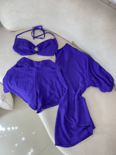 Trio kimono - roxo escuro - comprar online