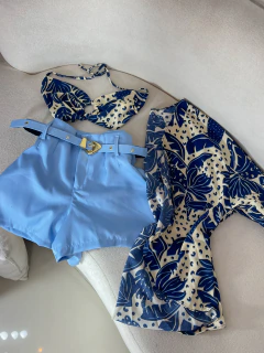 Croped + kimono - estampado