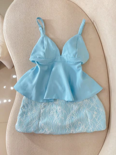 Conjunto saia renda - Bela Flor
