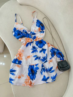 Vestido boneca estampado - Bela Flor