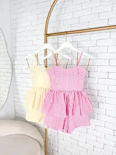 Conjunto peplum listras