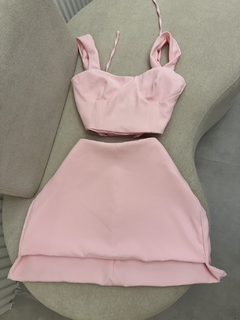 Conjunto aspas saia - Bela Flor