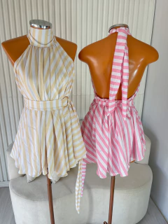 Macaquinho/vestido listras na internet