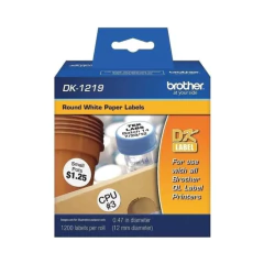 Cinta para rotular original Brother DK-1219 (negro sobre fondo blanco) 12mm