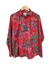 Dudalina Camisa Floral Vermelha