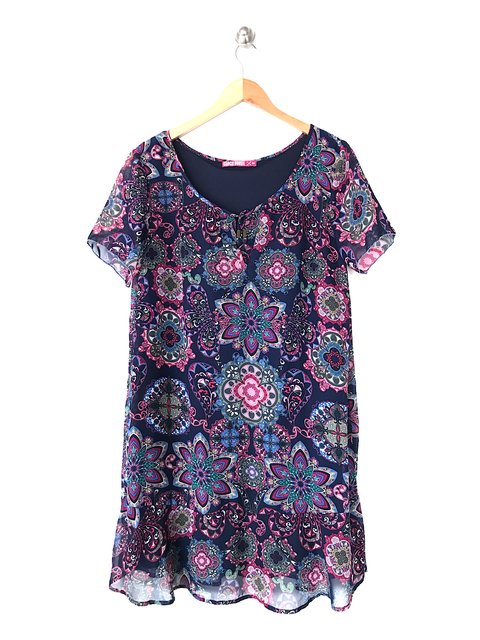 Vestido estampado 44