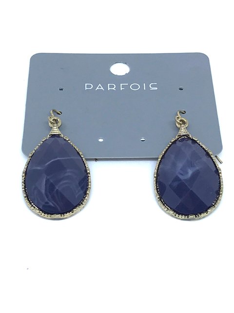 Parfois - Brinco azul oval