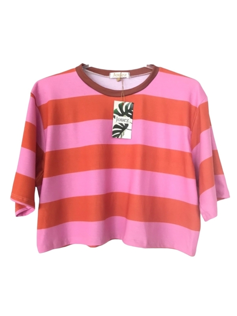 Blusa Cropped Listrada M