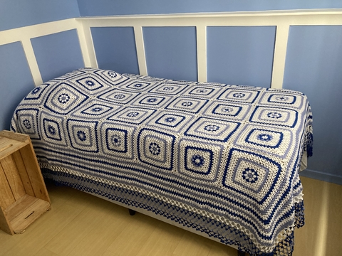 Colcha De Cama Crochê Maia