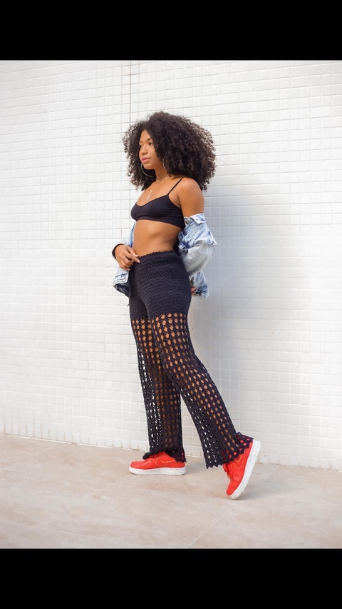 Calça Noite Crochê - comprar online