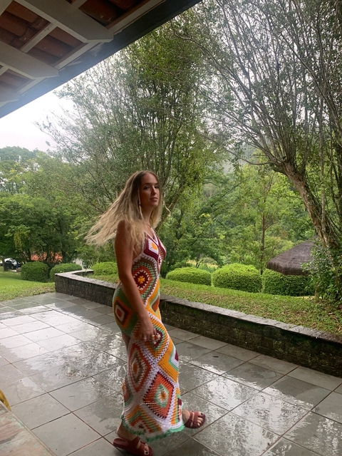 Vestido Paula Olivo Crochê