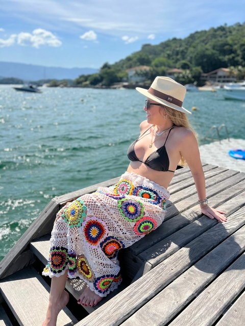 Saia Paula Olivo Crochet - comprar online
