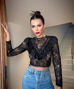 Cropped Preto Nina