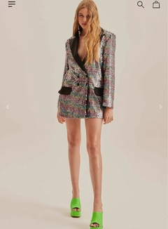 Vestido De Paetê Oversized Lança Perfume