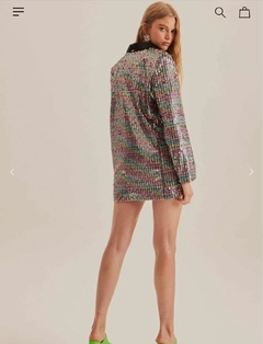 Vestido De Paetê Oversized Lança Perfume - Linda de viver Store