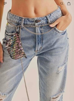 Calça Jeans Reta High Lança Perfume