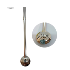 Bombilla Bocha Chata Acero - comprar online