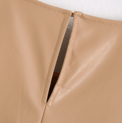 Bata Verão Couro com Babados - comprar online