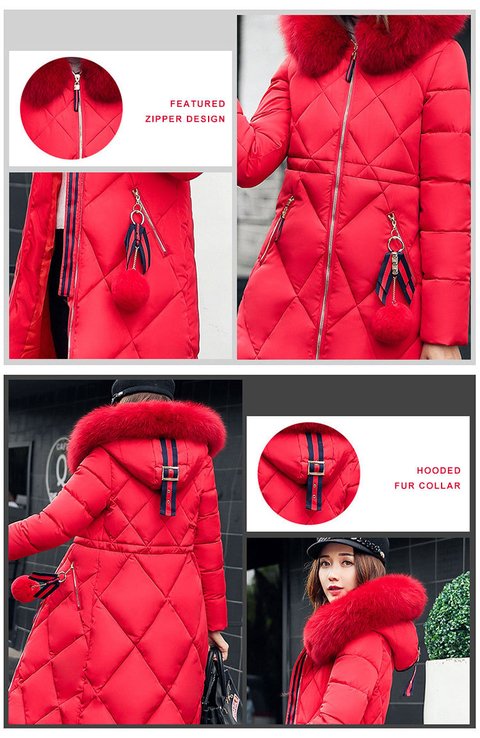 Sobretudo de Nylon para Neve com Pompom - 8 cores