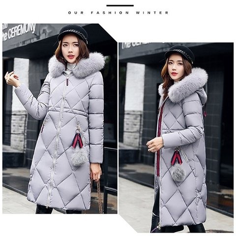 Sobretudo de Nylon para Neve com Pompom - 8 cores