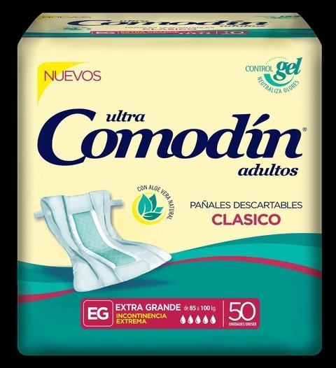 Comodín recto Básico Clásico Talle XG x 50 u.