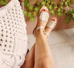 Sandalias Cleopatra Platino