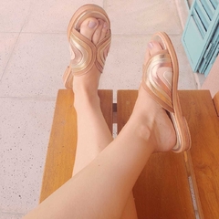 Sandalias Rainbow Dorada