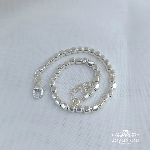 PULSERA CUBOS DE PLATA