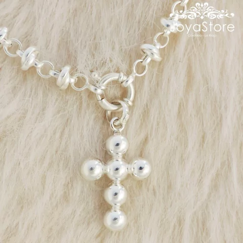 DIJE CRUZ DE BOLITAS