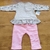 roupa para bebê menina enxoval conjunto coelha rosa cinza