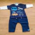 roupa para bebê menino enxoval camiseta manga longa azul marinho carrinhos