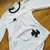 enxoval bebê menina poá cachorrinha branco preto body