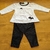 enxoval bebê menina poá cachorrinha branco preto body