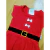 vestido natal mamãe noel menina vermelho