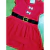 vestido natal mamãe noel menina vermelho
