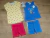 conjunto regata short bebê menina 2 malwee amarelo azul rosa