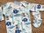 Conjunto Bebê Body, Calça e Luvinha Animais Azul - comprar online